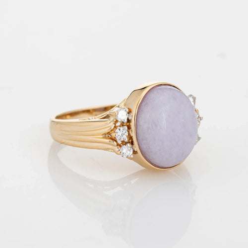 Bague 52 Bague Diamant Jade Lavande Vintage 58 Facettes G12660