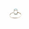 Bague 59 Solitaire or blanc topaze 58 Facettes 26-GS36189