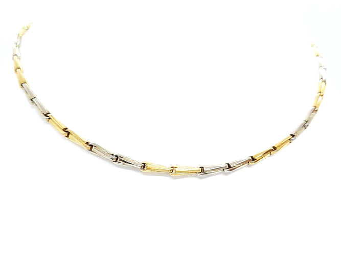 Collier Collier Maille Or jaune, Or blanc 58 Facettes 05621CD