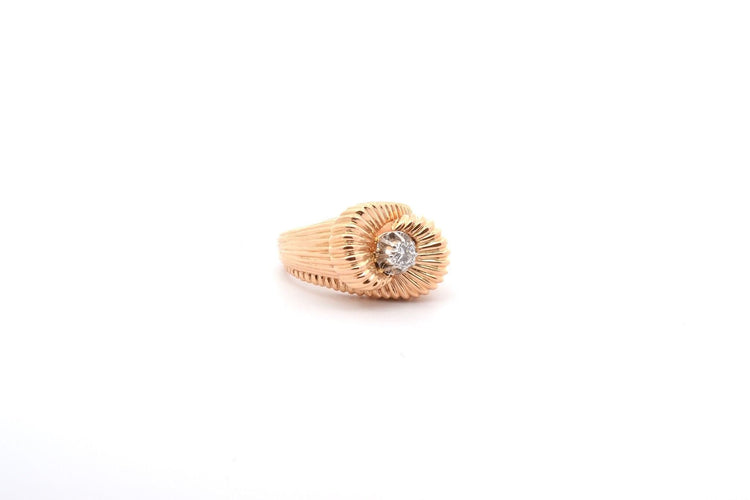Bague 54 Bague vintage diamant en or 18k 58 Facettes 26548