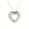 Collier Collier Coeur en Or Blanc et Diamants 58 Facettes UN0058
