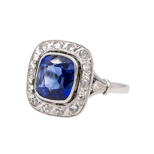 Bague 51 Bague Or blanc Saphir 58 Facettes 3332908CN