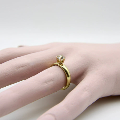 Bague 55.5 Bague de fiançailles en or 58 Facettes