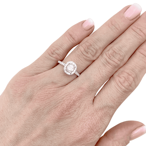 54 Bague solitaire or blanc, diamant 0,73 carat. 58 Facettes 34198