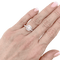 54 Bague solitaire or blanc, diamant 0,73 carat. 58 Facettes 34198