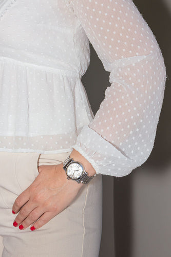 Montre Chopard Montre Happy Sport Acier Diamant, Saphir 58 Facettes 4144055RV