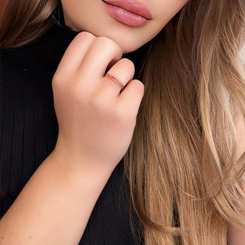 Bague 51 Bague Jarretière Or jaune & Rubis 58 Facettes 59-GS33771-3