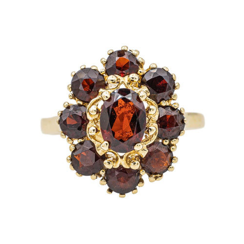 Bague 54 Bague Pompadour Or jaune Grenat 58 Facettes 3696610CN