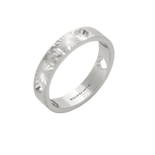 Bague 50 BAGUE GUCCI ICON OR BLANC 58 Facettes BO/250015//