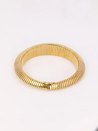 Bracelet Bracelet tubogas vintage or jaune 58 Facettes J439