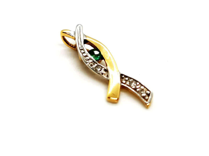 Pendentif Pendentif Or jaune Emeraude 58 Facettes 1178464CD