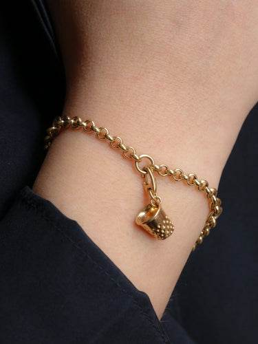 Bracelet DIOR - Bracelet or jaune dé à coudre 58 Facettes J616