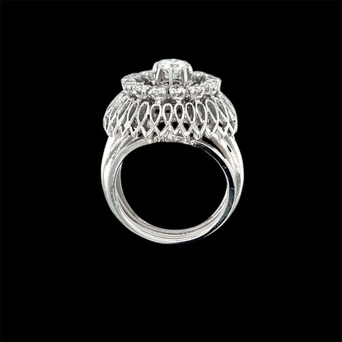 Bague 50 Bague Bombe en Diamant Vintage 58 Facettes