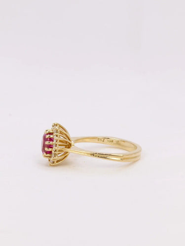 Bague 52.5 Bague marguerite saphir rose 58 Facettes J387