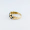 Bague 57 Bague en or jaune et saphirs 58 Facettes 33376