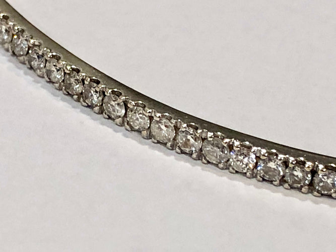 Bracelet Bracelet semi-rivière or blanc & diamants 58 Facettes