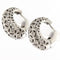Boucles d'oreilles Boucles d'oreilles en or blanc avec diamants taille brillant et huit-huit 58 Facettes G3775