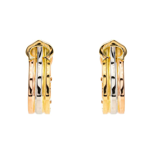 Boucles d'oreilles Cartier Boucles d'oreilles C Or jaune, Or rose, Or blanc 58 Facettes 4379243RV