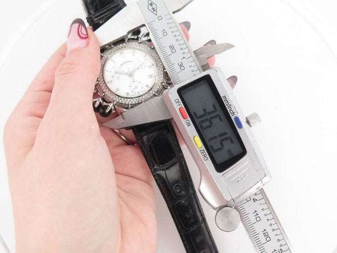 Montre montre MEYERS lady mouna-on 36mm acier diamants quartz 58 Facettes 264349