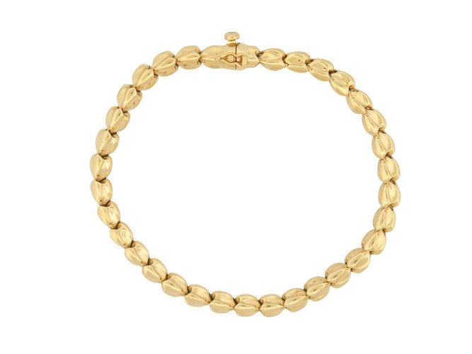 bracelet mailles tulipe en or jaune 58 Facettes 264790