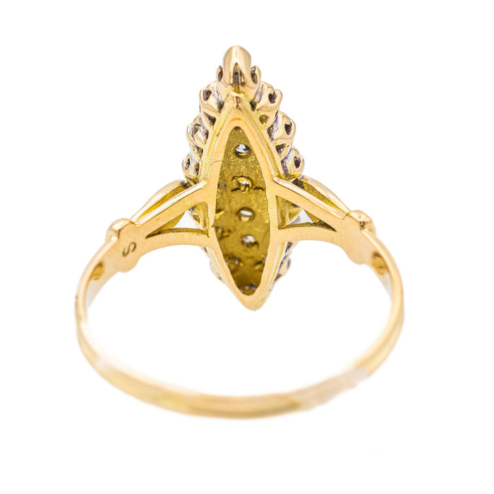 Anello Marchesa In Oro Giallo Con Diamanti