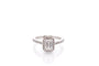 Bague 49 Bague diamant de taille émeraude 0,79ct D/VS2 58 Facettes 27040