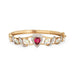 Bracelet Bracelet Opale Tourmaline Rose Coeur Diamant 58 Facettes G13201