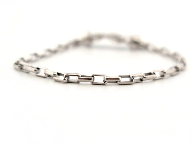 Bracelet bracelet FRED chance infinie mm diamants & chaine or blanc +cable vert 58 Facettes 263860