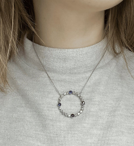 Pendentif Pendente Diamanti e Zaffiri, Anni '40 58 Facettes