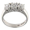 Bague Bague trilogie en or blanc avec diamants certifiés GIA de 1,50 ct 58 Facettes G3827