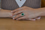 Bague 53 Bague émeraude de 6,68cts et diamants 58 Facettes 27214-27459-27521