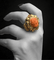 Bague 65 Bague de style baroque, avec camée corail 58 Facettes