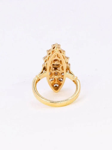 Bague 50 Bague marquise vintage or jaune diamants 2,5 ct 58 Facettes J368
