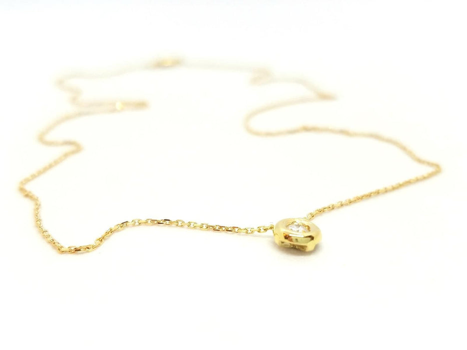 Collier Collier Or jaune Diamant 58 Facettes 579157RV