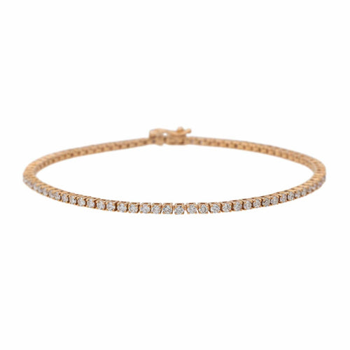 Bracelet Bracelet Ligne Or rose Diamant 58 Facettes 3664489RV