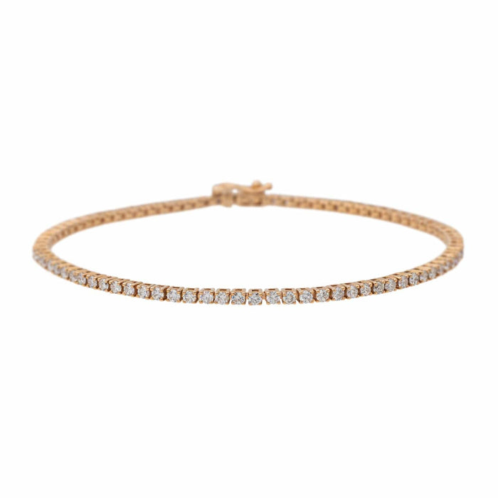 Bracelet Bracelet Ligne Or rose Diamant 58 Facettes 3664489RV