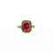 Bague 56 Bague Vintage Or Jaune Rubis & Diamants 58 Facettes 57-GS35197-2
