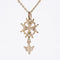 Pendentif Croix protestante or jaune 58 Facettes CVP144