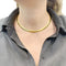 Vintage Omega yellow gold necklace.