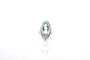 Bague 53 Bague vintage aigue-marine et diamants en or 18k 58 Facettes 25980