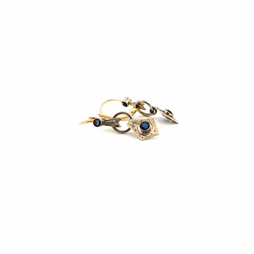 Boucles d'oreilles Dormeuse Or Blanc 18k 58 Facettes 2-BOB2-GS35926