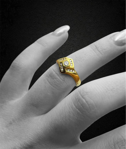 Bague Bague losange sertie de diamants 58 Facettes