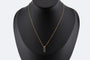 Collier Oro Giallo Chaîne en or jaune avec pendentif 58 Facettes col71