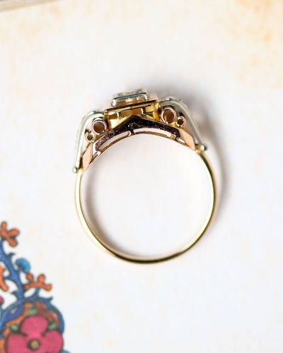 Bague 54 Bague Solitaire Art Déco Or Diamant 58 Facettes A11560