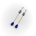 Boucles d'oreilles Boucles d'oreilles pendantes en or et tanzanite 58 Facettes