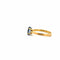 Bague 56 Solitaire Or Jaune 18k & Saphir 58 Facettes