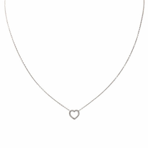 Collier Tiffany & Co Collier Métro coeur Or blanc Diamant 58 Facettes 3202701RV