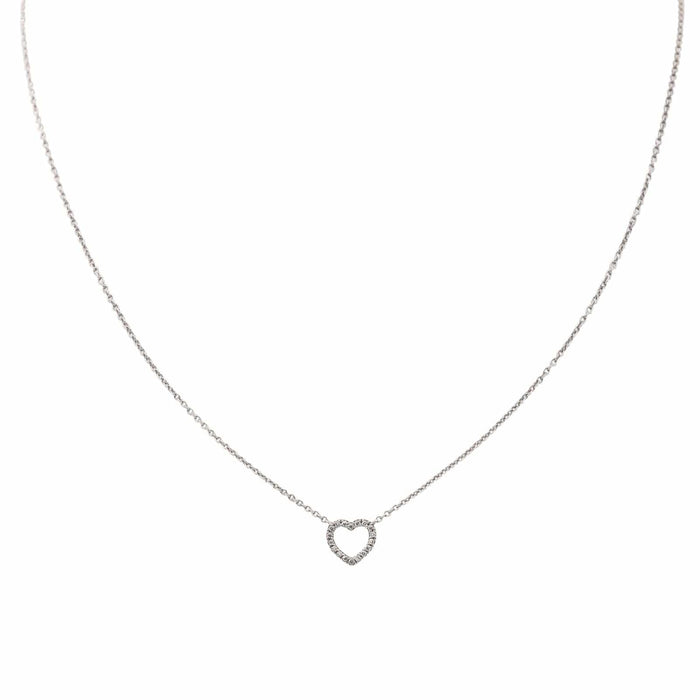 Collier Tiffany & Co Collier Métro coeur Or blanc Diamant 58 Facettes 3202701RV