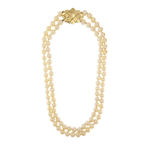 Dvouřadý perlový náhrdelník