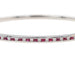 Bracelet Bracelet Jonc Or blanc Rubis 58 Facettes 3350860CN